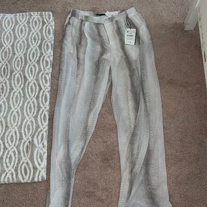 Zara snakeskin pants